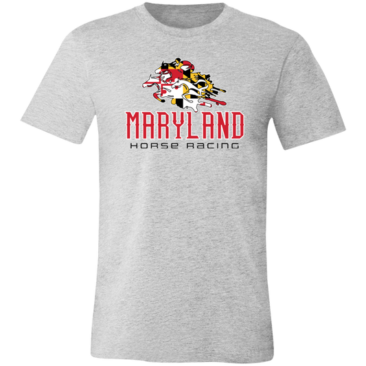 Maryland Flag Horse Racing Tshirt