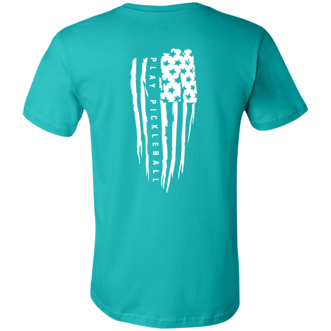 USA Flag Pickleball T-Shirt  |  Amped GRFX