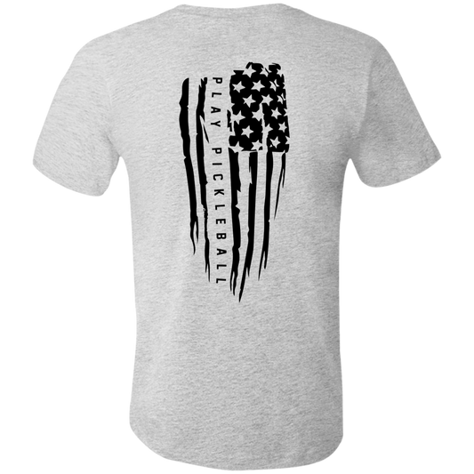 USA Flag Pickleball T-Shirt  |  Amped GRFX