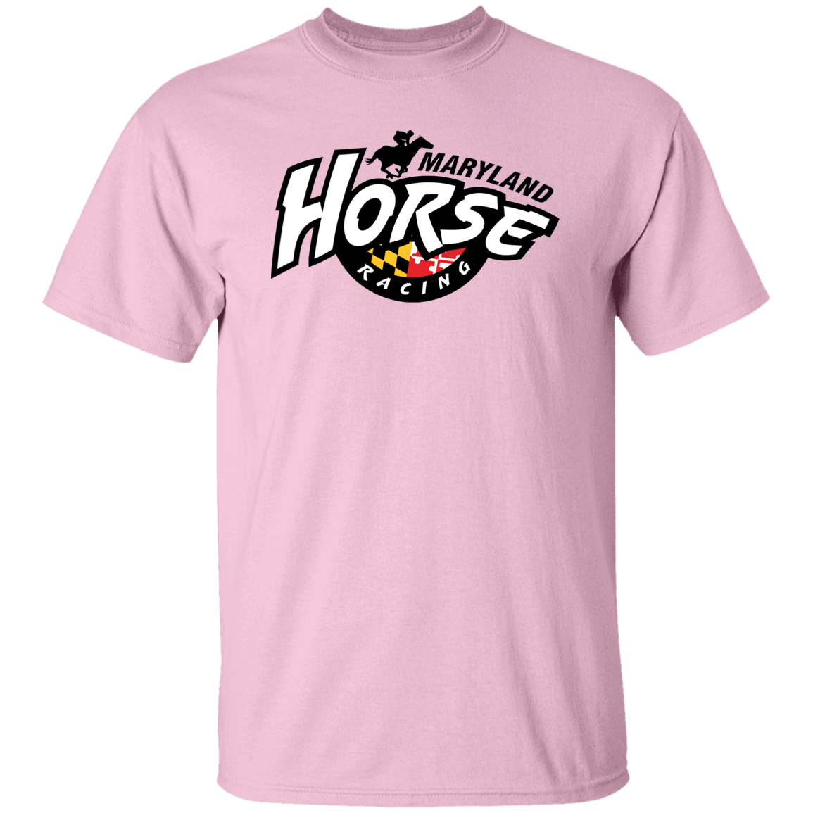 horse racing t shirt pink