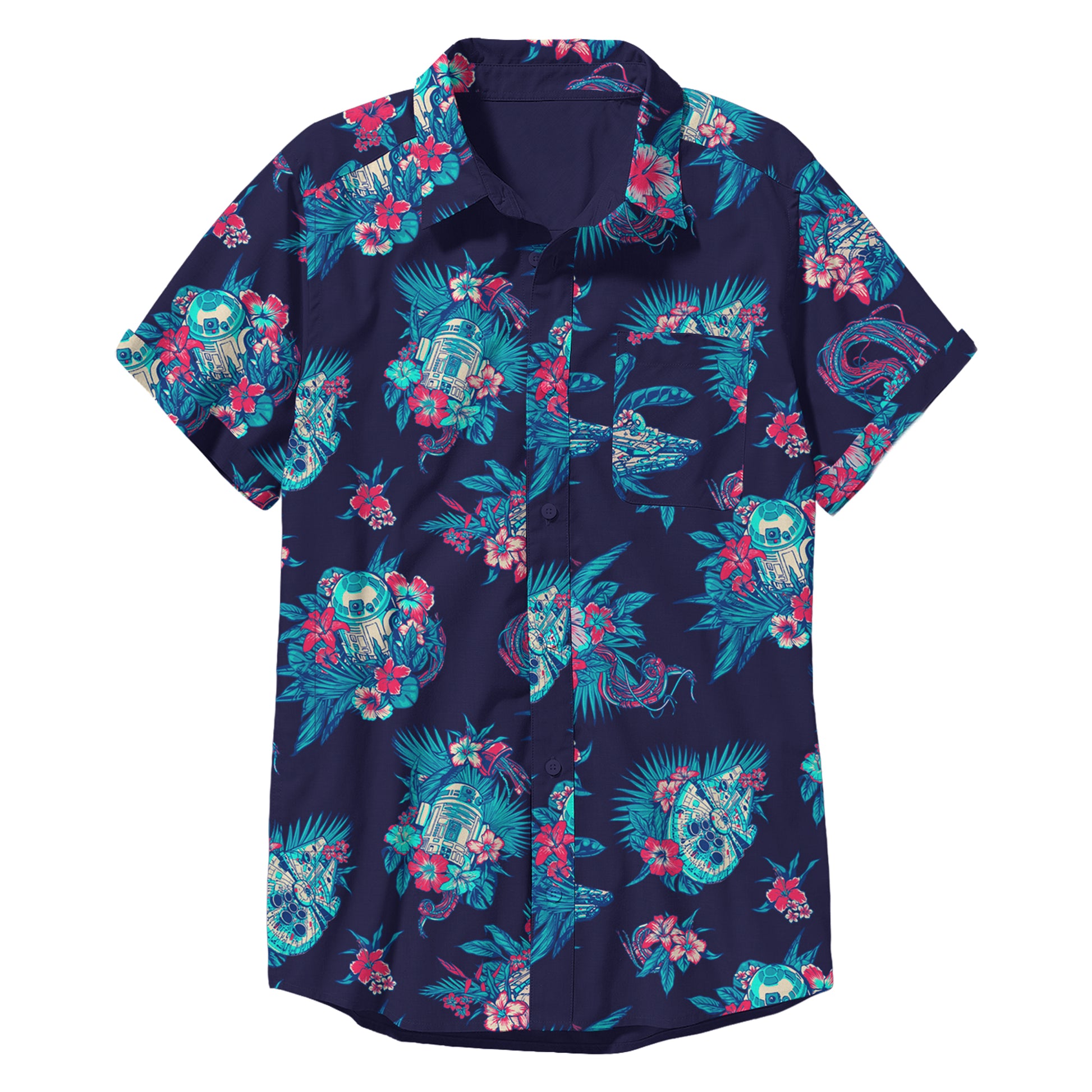 Men's Star Wars Pulled Cords Button Up Woven