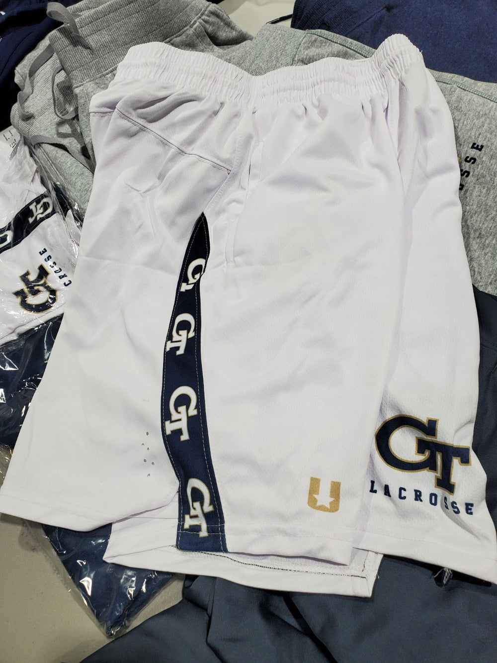 Custom white team apparel