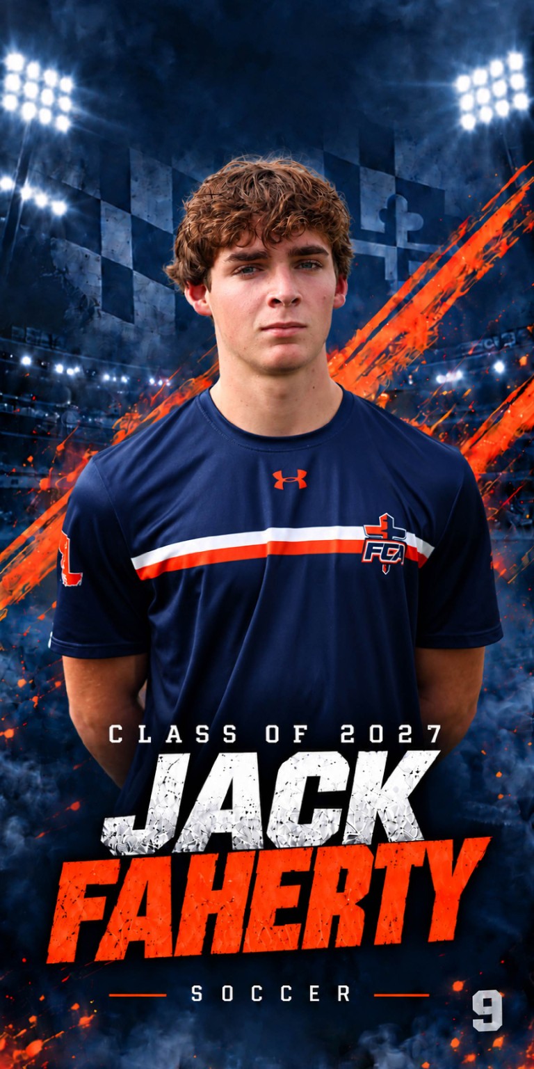 Jack Faherty custom soccer poster